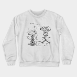 Drummer Gift Drum Set Patent Blueprint Crewneck Sweatshirt